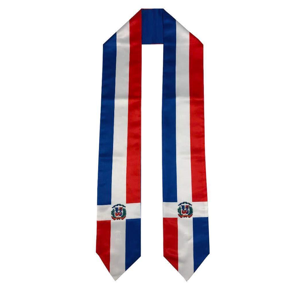 5602 DR Dominican Republic Flag Graduation Stole/Sash/Scarf